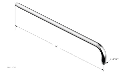 90° Angle 24" Shower Arm 11209