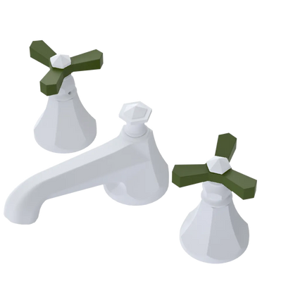 Rubinet Widespread Lav. Set. (less drain) Matt White