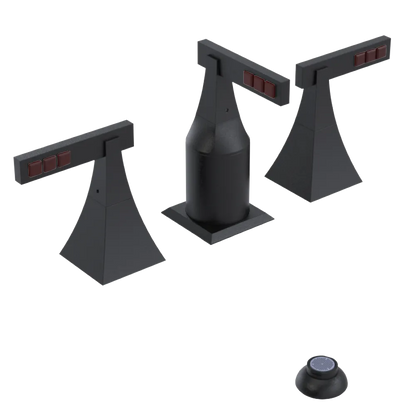 Rubinet Bidet Fitting with Spray, Diverter, and Vacum Breaker (Less Drain) Matt Black