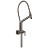 Essential Shower Series 10 7/16" Linear Round Slide Bar Shower Arm And Flange - Brilliance® Black Onyx
