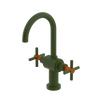 Rubinet Single Hole Dual Handle Lav. Set with LaSalle Spout (less drain) Green Envy