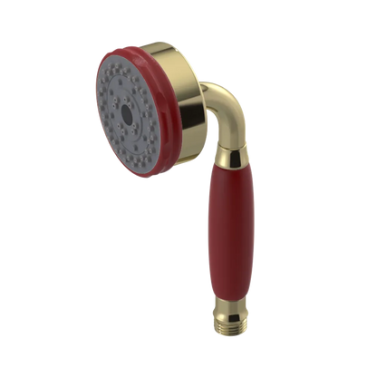Rubinet 3 Function Hand Held Shower Only Natural Brass