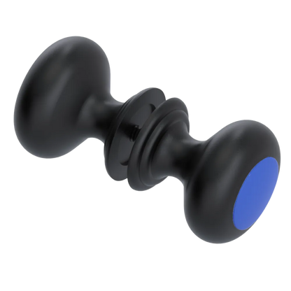 Rubinet Shower Door Knob (set) Matt Black