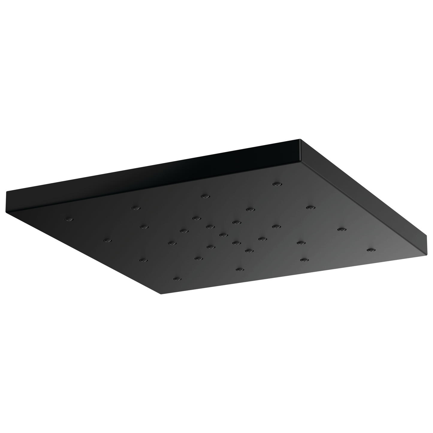 Essential Shower Series 14” Linear Square H2Okinetic Single-Function Raincan Shower Head - Matte Black