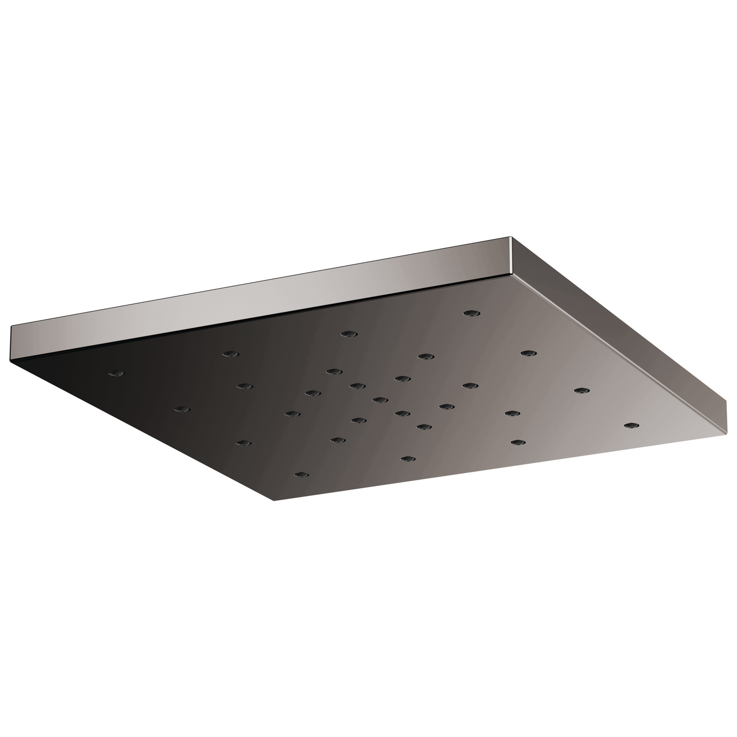 Essential Shower Series 14” Linear Square H2Okinetic Single-Function Raincan Shower Head - Brilliance® Black Onyx