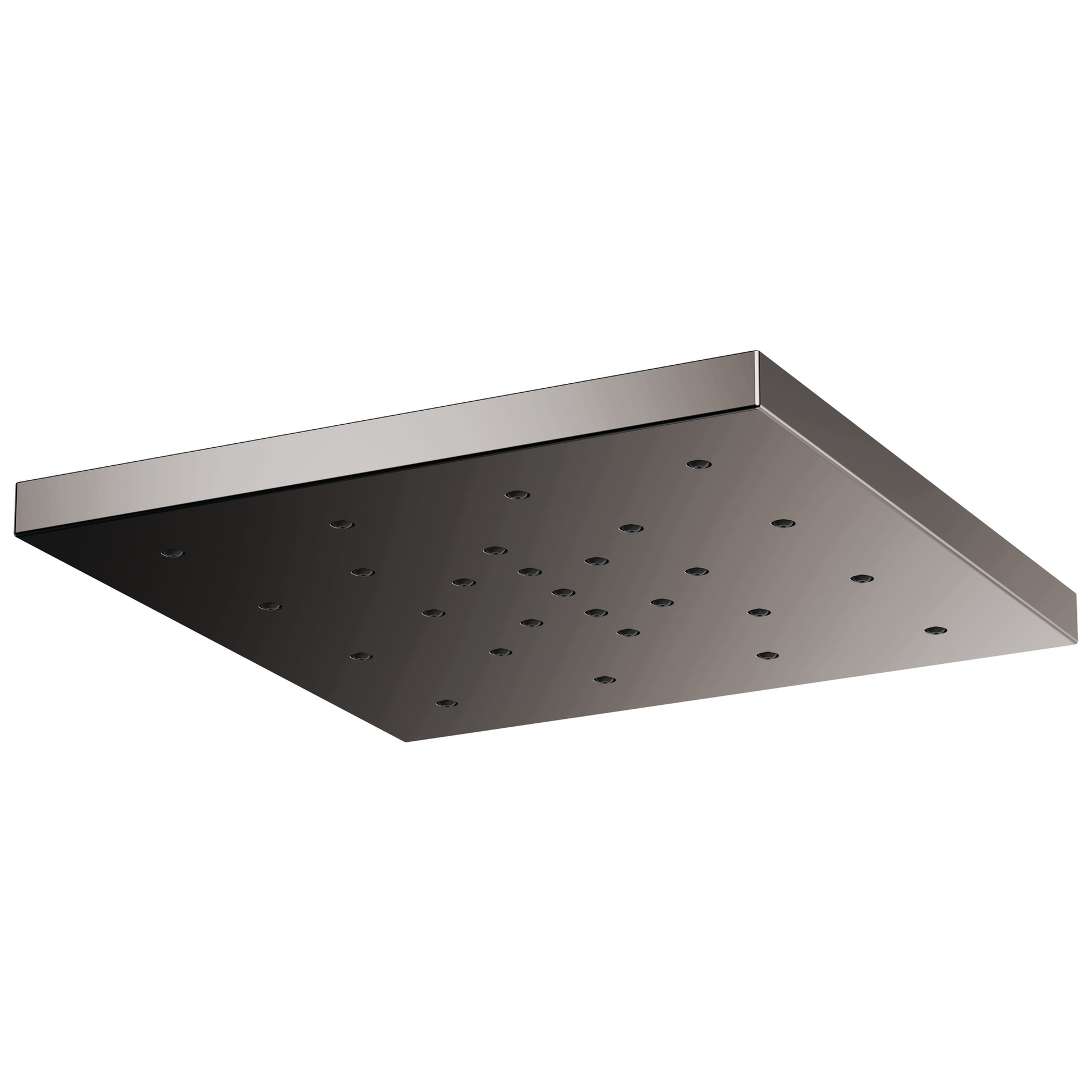 Essential Shower Series 14” Linear Square H2Okinetic Single-Function Raincan Shower Head - Brilliance® Black Onyx