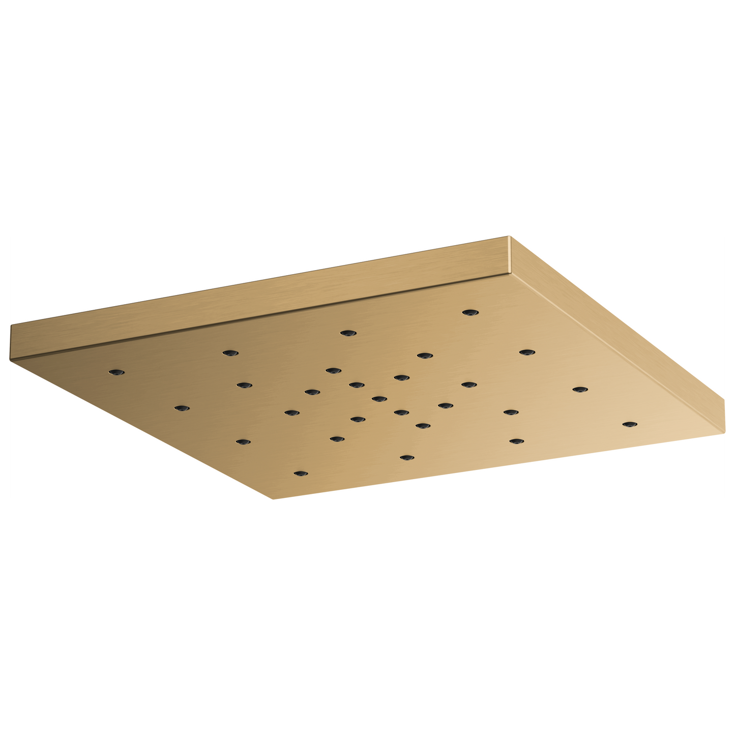 Essential Shower Series 14” Linear Square H2Okinetic Single-Function Raincan Shower Head - Brilliance® Luxe Gold®