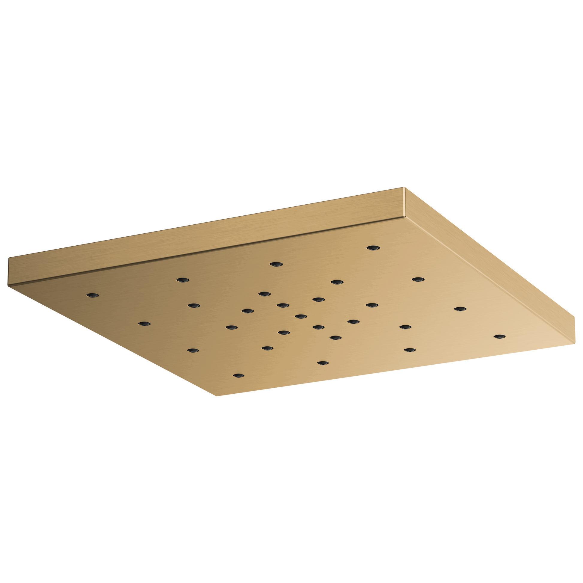 Essential Shower Series 14” Linear Square H2Okinetic Single-Function Raincan Shower Head - Brilliance® Luxe Gold®