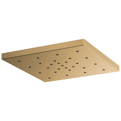 Essential Shower Series 14” Linear Square H2Okinetic Single-Function Raincan Shower Head - Brilliance® Luxe Gold®