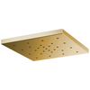 Essential Shower Series 14” Linear Square H2Okinetic Single-Function Raincan Shower Head - Brilliance® Polished Gold