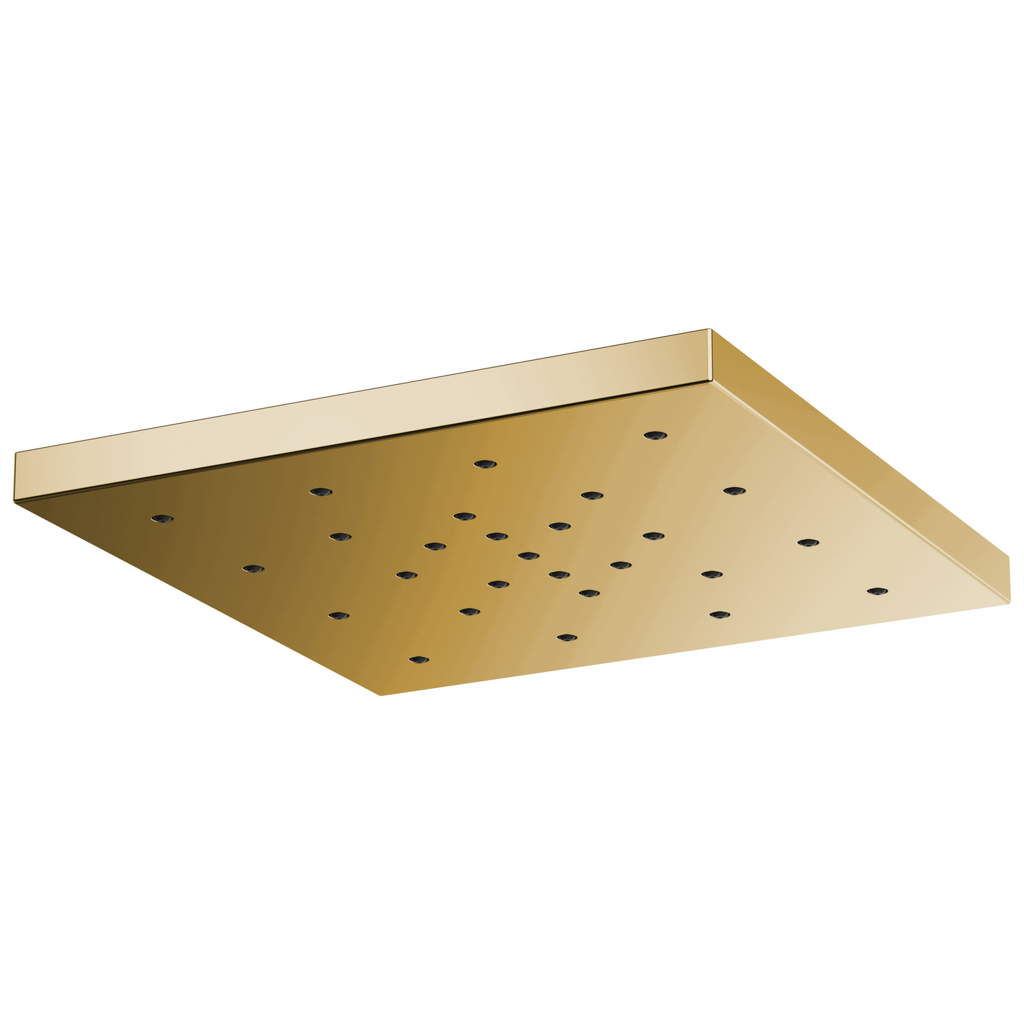 Essential Shower Series 14” Linear Square H2Okinetic Single-Function Raincan Shower Head - Brilliance® Polished Gold