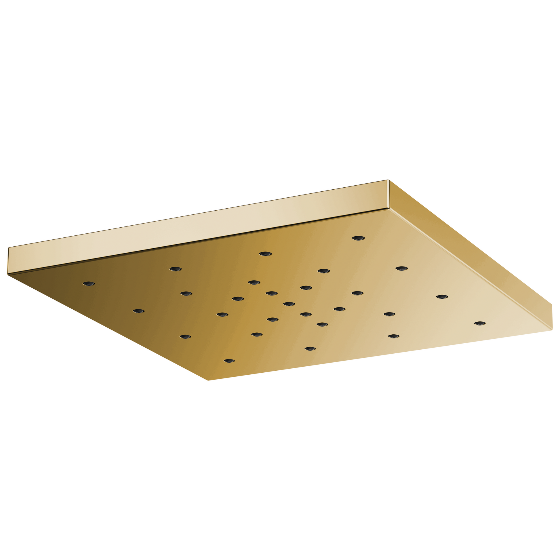 Essential Shower Series 14” Linear Square H2Okinetic Single-Function Raincan Shower Head - Brilliance® Polished Gold