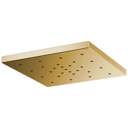 Essential Shower Series 14” Linear Square H2Okinetic Single-Function Raincan Shower Head - Brilliance® Polished Gold