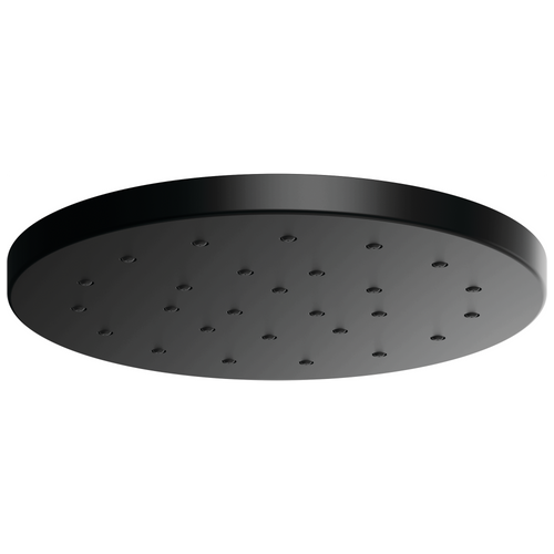 Essential Shower Series 14” Linear Round H2Okinetic Single-Function Raincan Shower Head - Matte Black