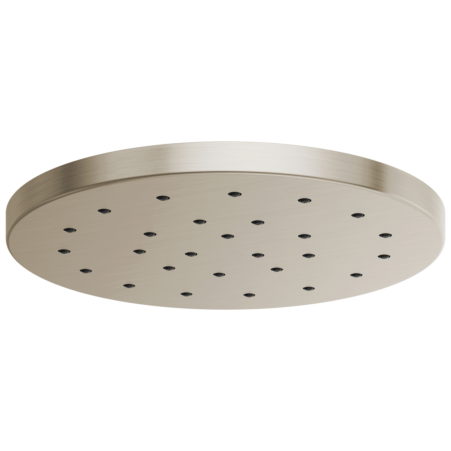Essential Shower Series 14” Linear Round H2Okinetic Single-Function Raincan Shower Head - Brilliance® Brushed Nickel