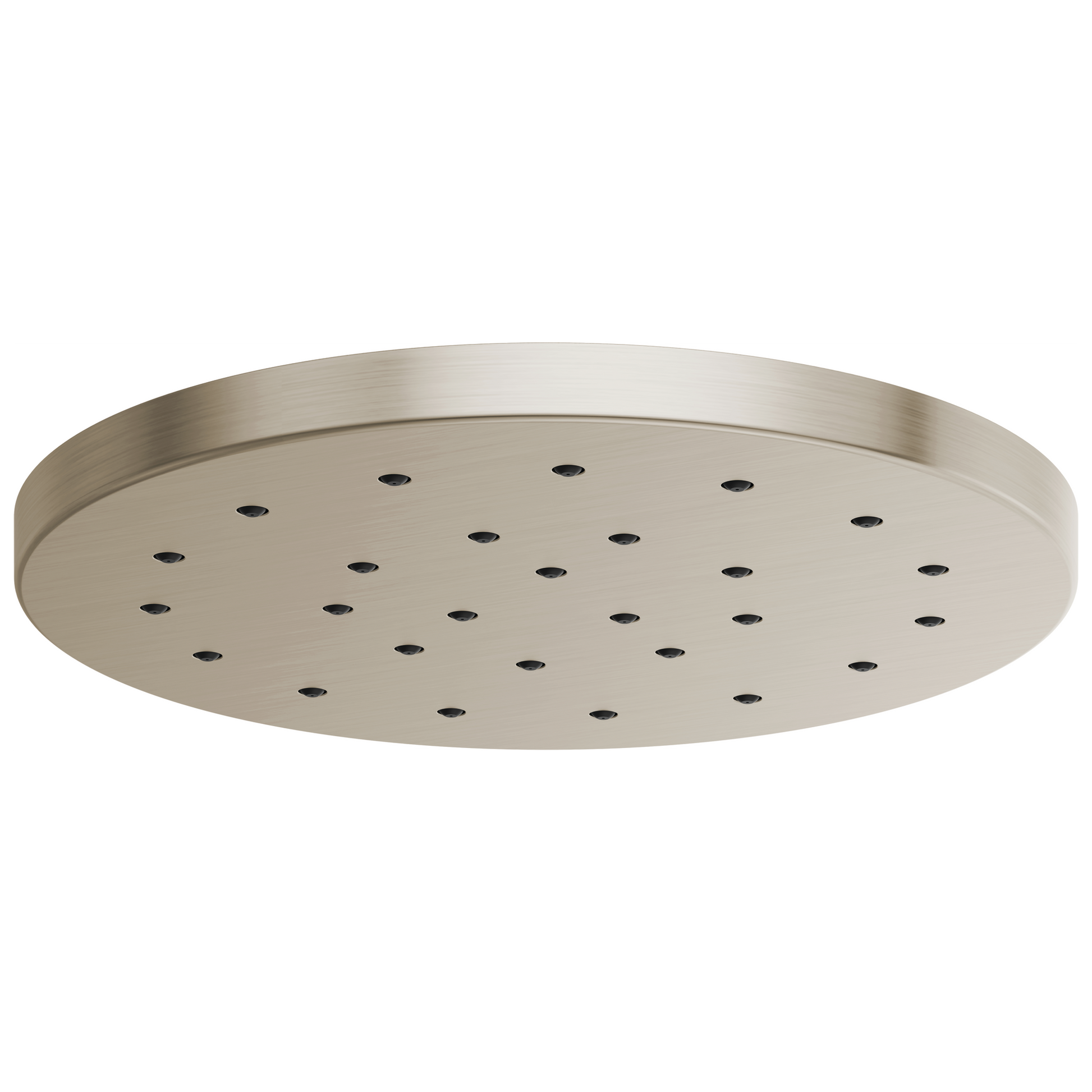 Essential Shower Series 14” Linear Round H2Okinetic Single-Function Raincan Shower Head - Brilliance® Brushed Nickel