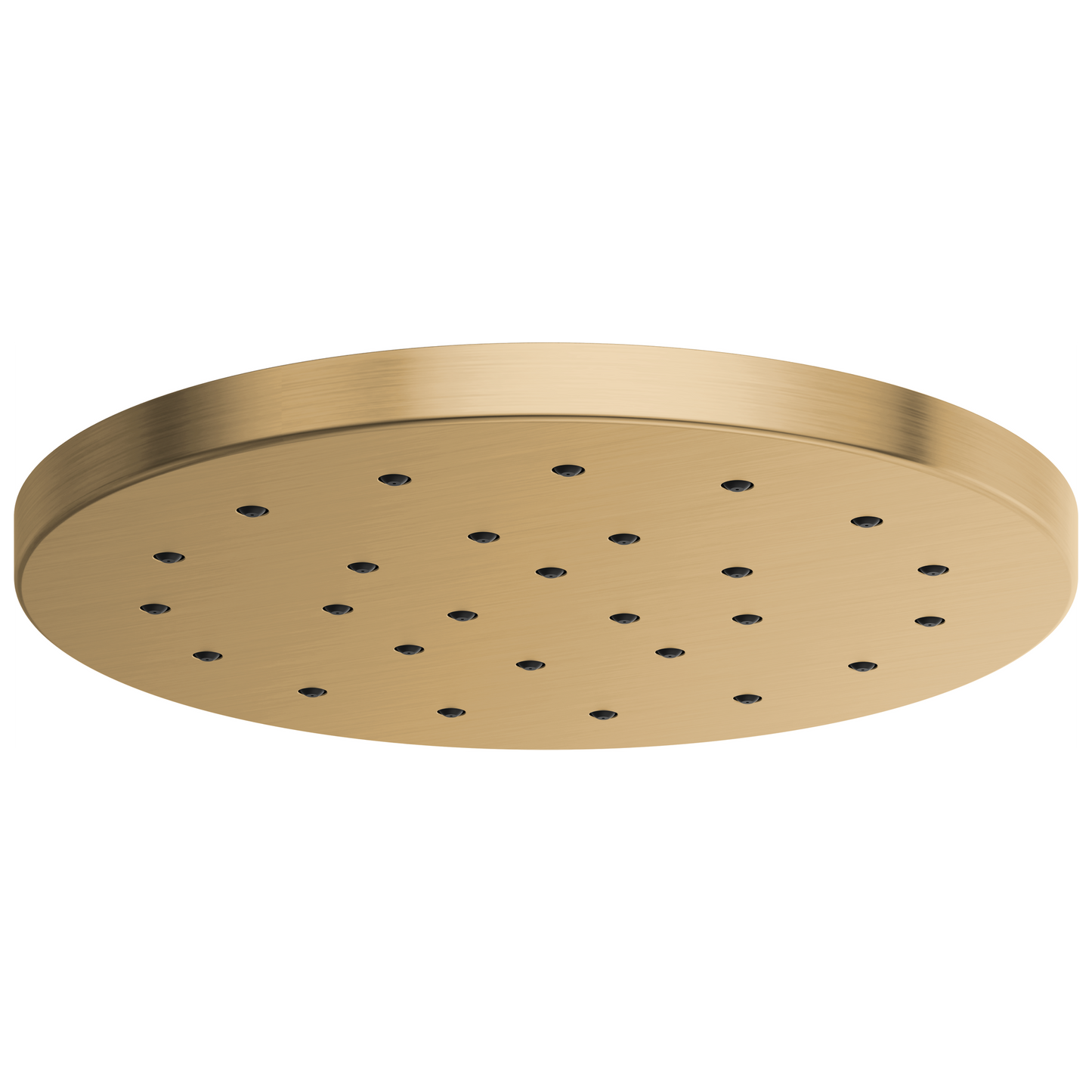 Essential Shower Series 14” Linear Round H2Okinetic Single-Function Raincan Shower Head - Brilliance® Luxe Gold®