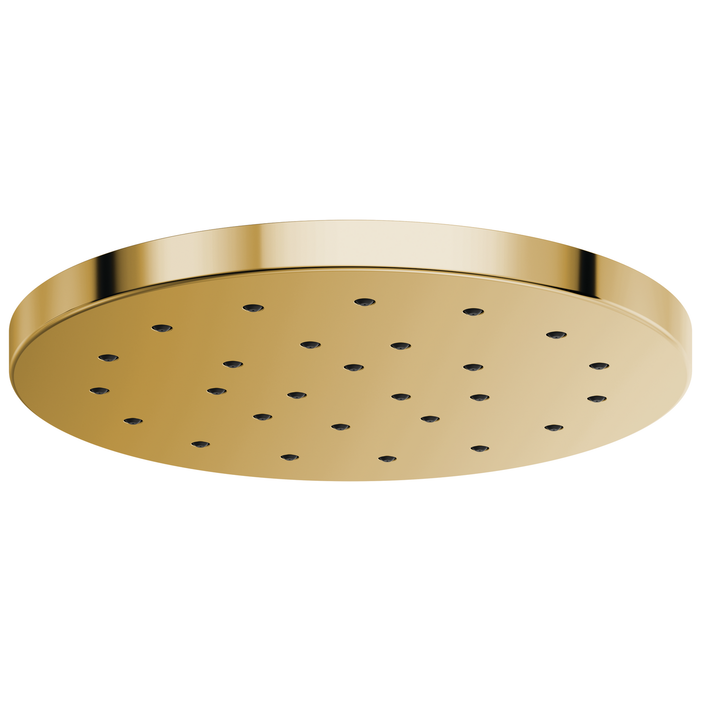 Essential Shower Series 14” Linear Round H2Okinetic Single-Function Raincan Shower Head - Brilliance® Polished Gold