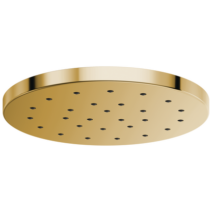 Essential Shower Series 14” Linear Round H2Okinetic Single-Function Raincan Shower Head - Brilliance® Polished Gold