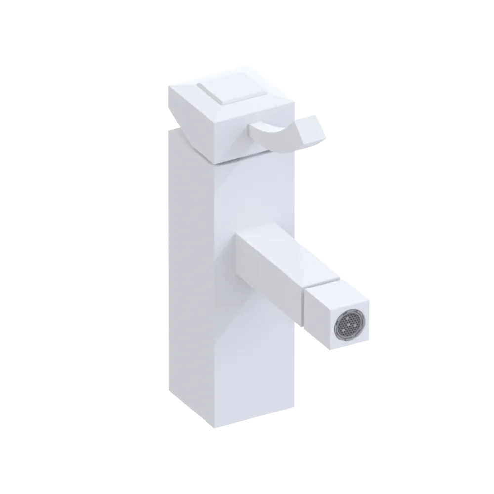 Rubinet Single Control Bidet Fitting (less drain) Matt White