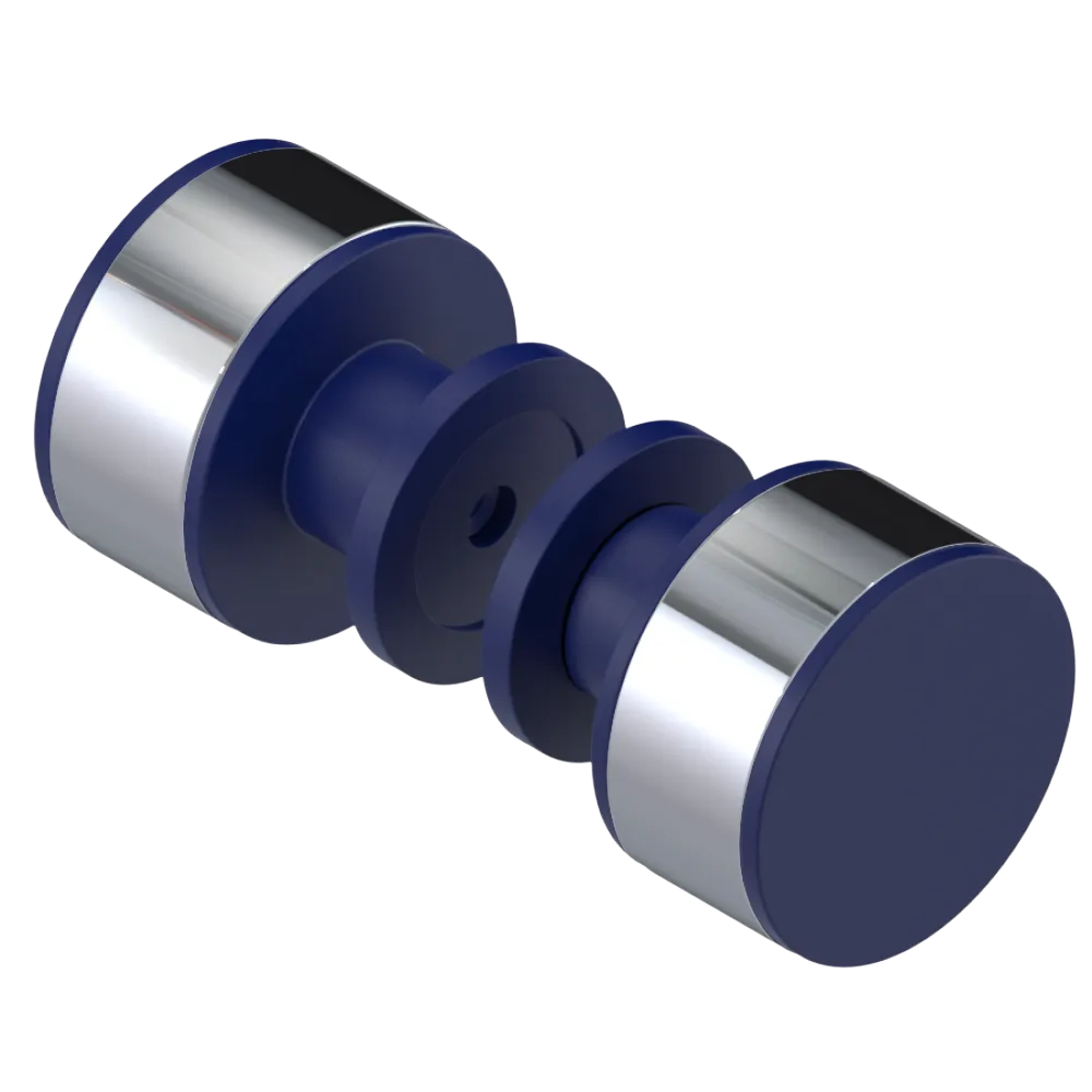 Rubinet Shower Door Knob (set) Midnight Blue