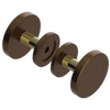 Rubinet Shower Door Knob (set) Tuscan Brass