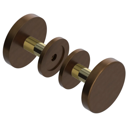 Rubinet Shower Door Knob (set) Tuscan Brass