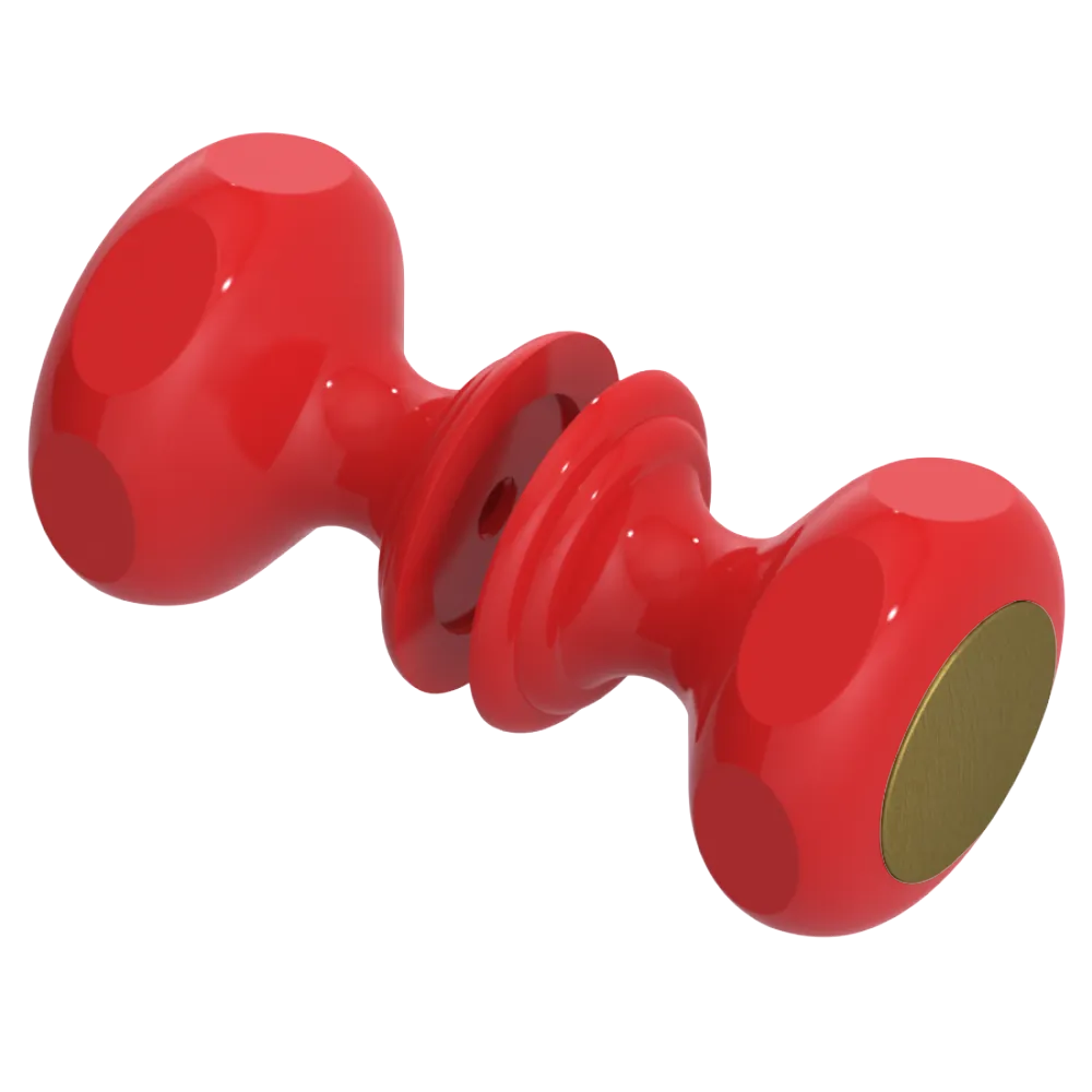 Rubinet Shower Door Knob (set) Red