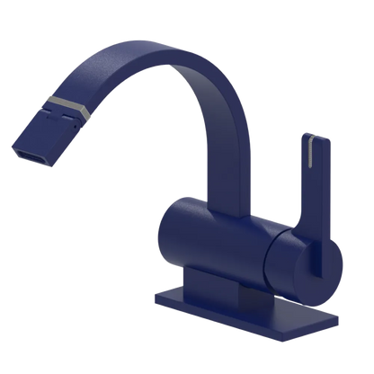 Rubinet Single Control Bidet Fitting (less drain) Midnight Blue