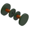 Rubinet Shower Door Knob (set) Green Envy