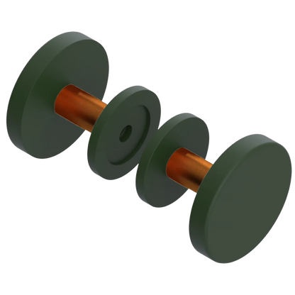 Rubinet Shower Door Knob (set) Green Envy