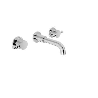 Baril Trim only for two handles wall-mounted lavatory faucet, drain not included