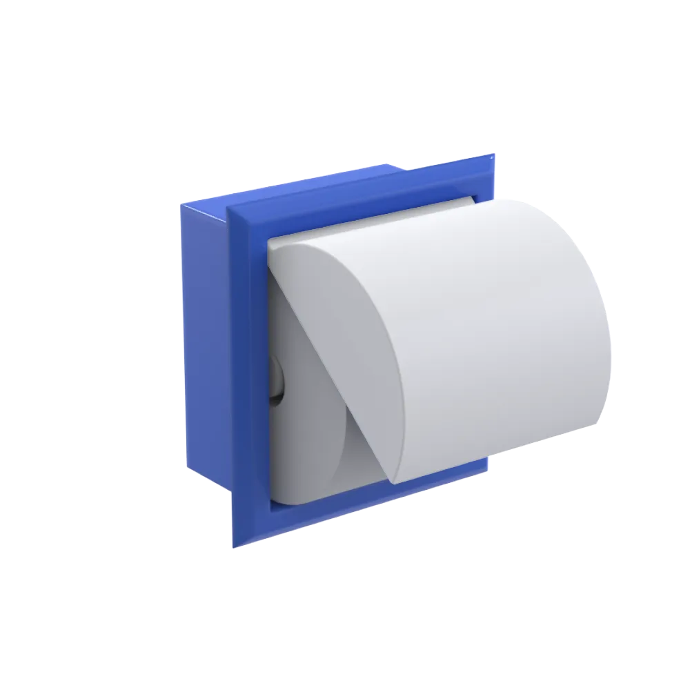 Rubinet RECESSED TOILET PAPER HOLDER Blu Jean