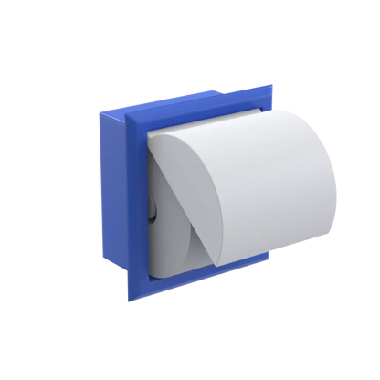 Rubinet RECESSED TOILET PAPER HOLDER Blu Jean