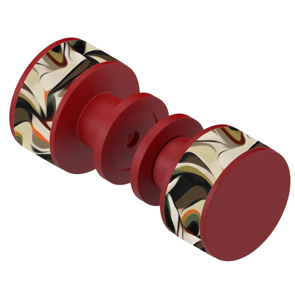 Rubinet Shower Door Knob (set) Maroon
