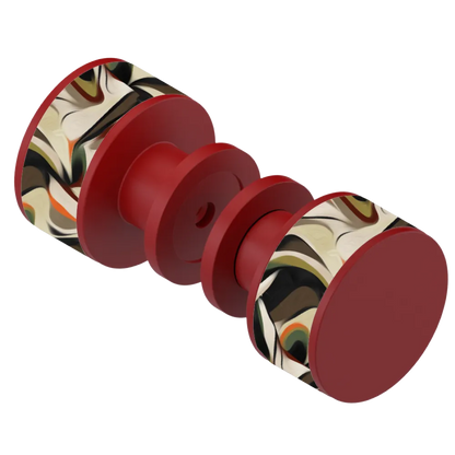 Rubinet Shower Door Knob (set) Maroon