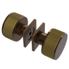 Rubinet Shower Door Knob (set) Tuscan Brass