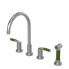 Rubinet Widespread Kitchen Set with Hand Spray Satin Nickel