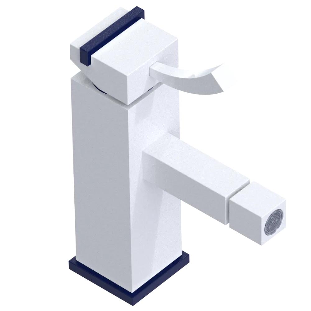 Rubinet Single Control Bidet Fitting (less drain) White