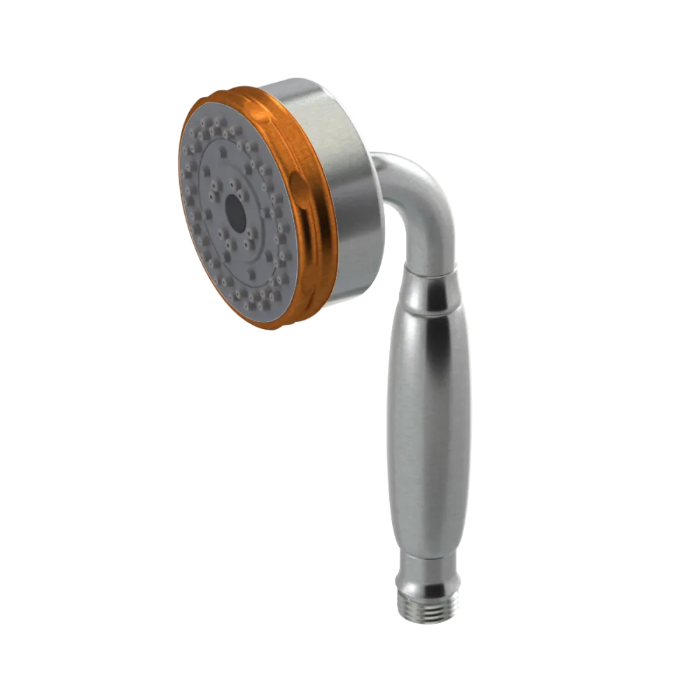 Rubinet 3 Function Hand Held Shower Only Satin Nickel