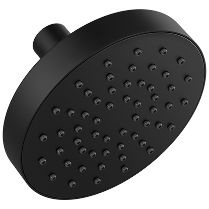 Essential Shower Series 5" Linear Round Single-Function Wall Mount Shower Head - 1.75 GPM - Matte Black