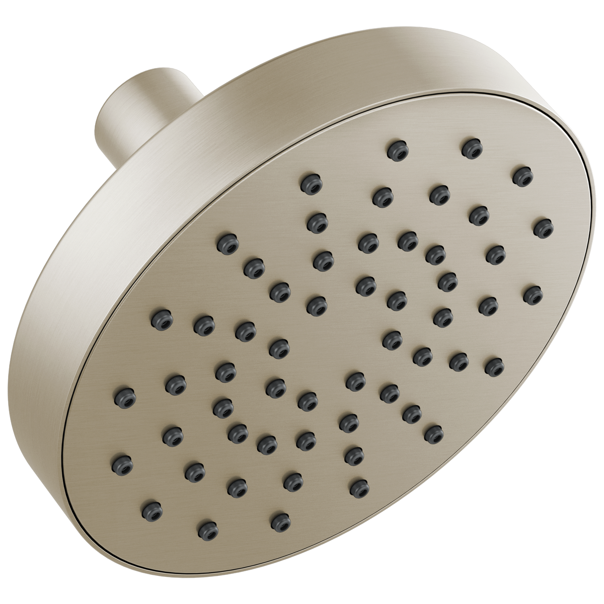 Essential Shower Series 5" Linear Round Single-Function Wall Mount Shower Head - 1.75 GPM - Brilliance® Brushed Nickel