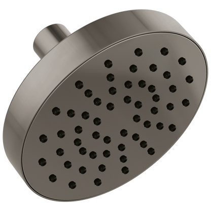 Essential Shower Series 5" Linear Round Single-Function Wall Mount Shower Head - 1.75 GPM - Brilliance® Black Onyx
