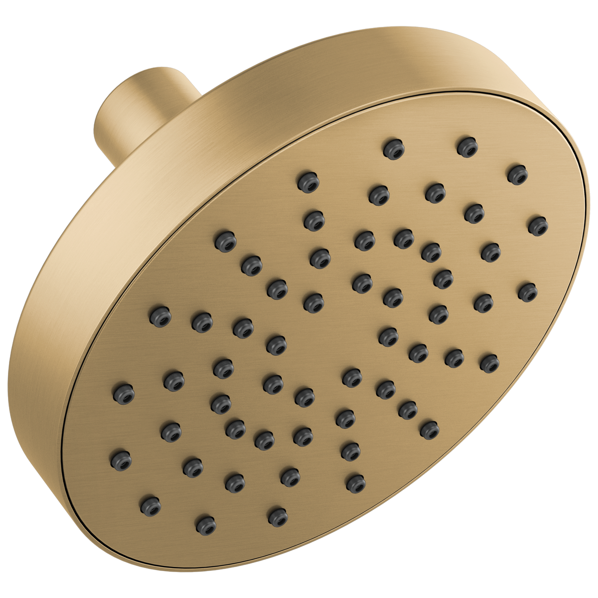 Essential Shower Series 5" Linear Round Single-Function Wall Mount Shower Head - 1.75 GPM - Brilliance® Luxe Gold®