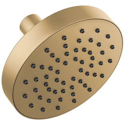 Essential Shower Series 5" Linear Round Single-Function Wall Mount Shower Head - 1.75 GPM - Brilliance® Luxe Gold®