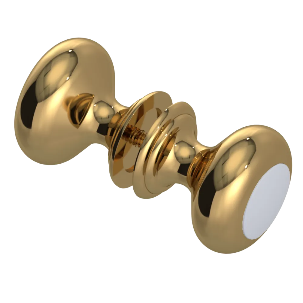 Rubinet Shower Door Knob (set) Gold