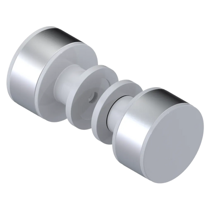 Rubinet Shower Door Knob (set) White