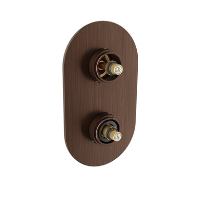 Baril Thermostatic pressure balanced shower valve with 3-way diverter (without handle)