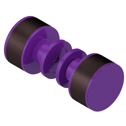 Rubinet Shower Door Knob (set) Purple Haze