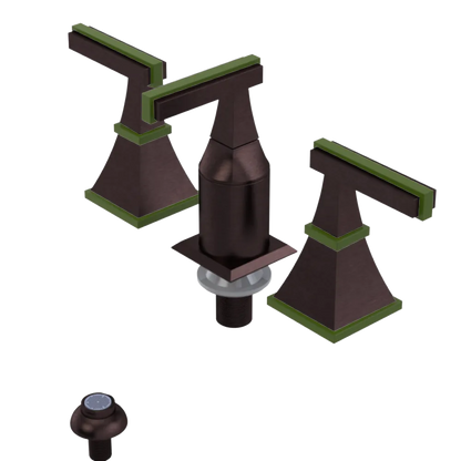 Rubinet Bidet Fitting with Spray, Diverter, and Vacum Breaker (Less Drain) Tuscan Brass